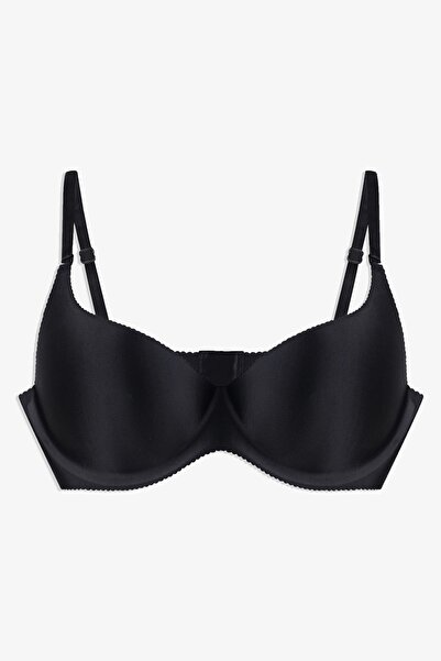 koza iç giyim حمالة صدر سوداء بدون خياطة مقطوعة بالليزر للنساء