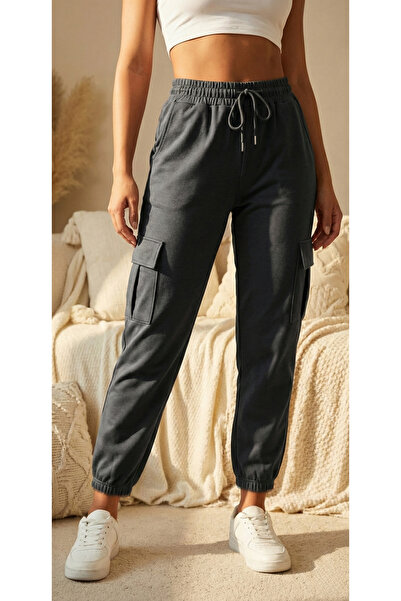 Miyalon pantaloni de trening pentru femei buzunar cargo