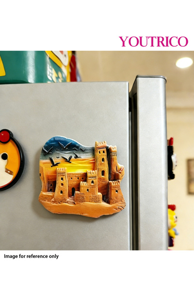 Youtrico قطعة واحدة من ملصقات مغناطيس الثلاجة التذكارية ثلاثية الأبعاد للدرعي...