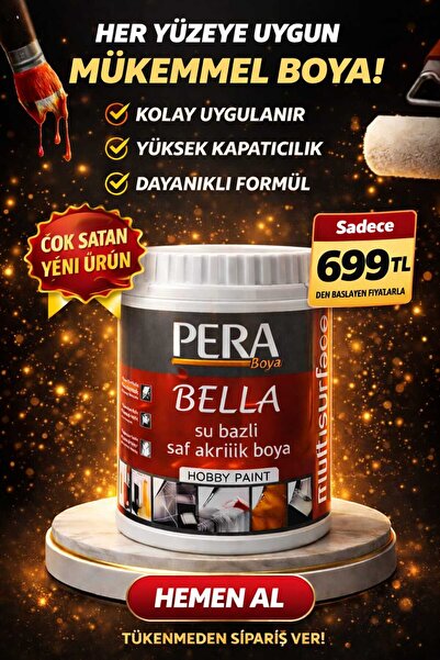 Pera Bella Yeni Nesil Dönüşüm Boyası Beyaz - Dolap-Fayans-Cam-Plastik-Ahşap-D...
