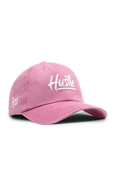 BlackBörk Unisex Vintage Baseball Cap - Pink, Dust Coloured (Told) Hustle