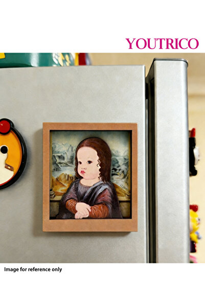 Youtrico قطعة واحدة من ملصقات مغناطيس الثلاجة الخشبية ذات الرسوم الكرتونية ال...