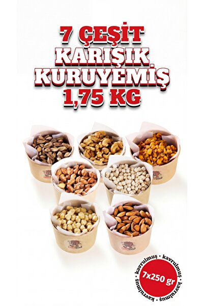 ÇITLAT ÇEREZ SHOP 7 Çeşit Karışık Kuruyemiş 1.75 KG 7x250G - Karışık Kokteyl ...