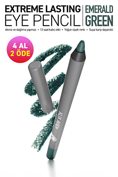 Alix Avien Uzun Süre Kalıcı Suya Dayanıklı Akma, Dağılma Yapmayan Yeşil Göz K...