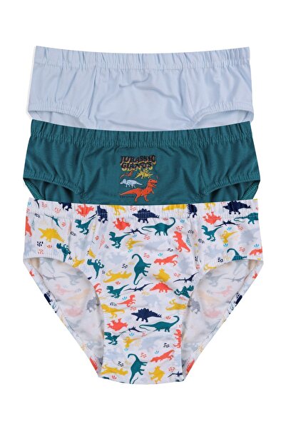 koza iç giyim Комплект от 3 сладки ризи с динозавърски принт за момче