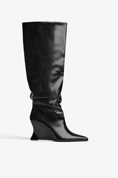 Bershka Topuklu dolgu topuklu çizme