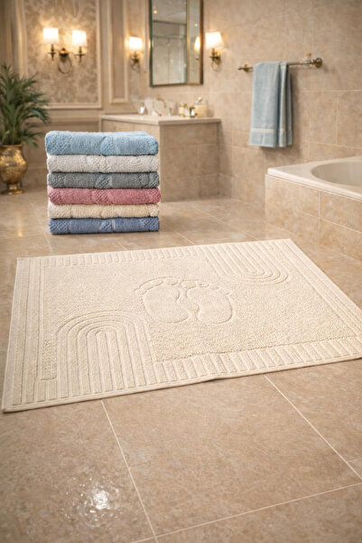 S&R 6 bucăți prosop pentru picioare bumbac 100% 50x70 cm cu modele colorate