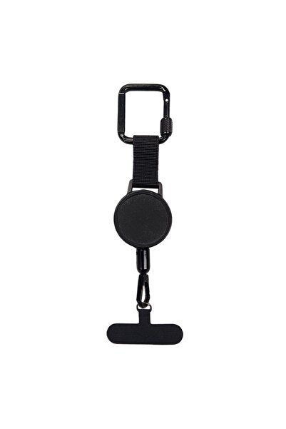 Choice حامل هاتف أسود قابل للسحب مضاد للسرقة - قطعة واحدة - حبل أمان للهواتف ...