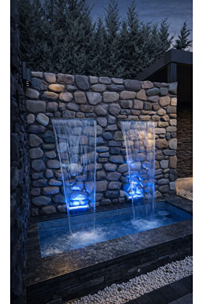 waterfall Watershut 50 Cm (2 ADET) Duvar Su Şelalesi Bahçe Tipi Duvar Çeşmesi...