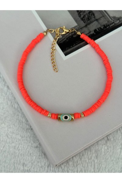 HERCY Fimo Beaded Anklet |   Colorful Anklet |   Fimo Halhal
