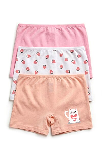 Öts Κοριτσίστικα μποξεράκια 3 τεμαχίων με στάμπα (96% βαμβάκι - 4% ελαστάνη)