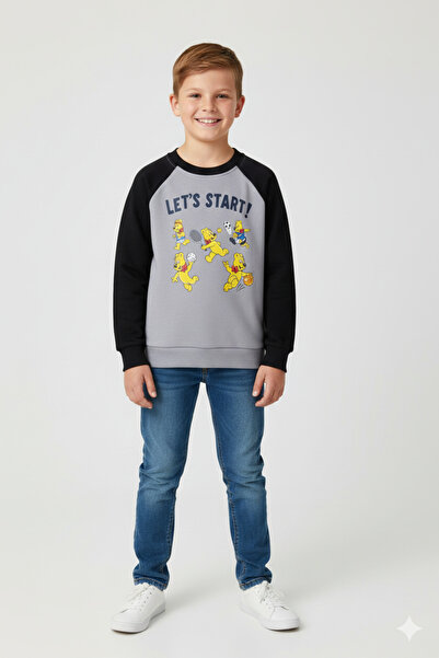 Haribo 2-8 Years Licensed Boys' Sweatshirt-Navy Blue