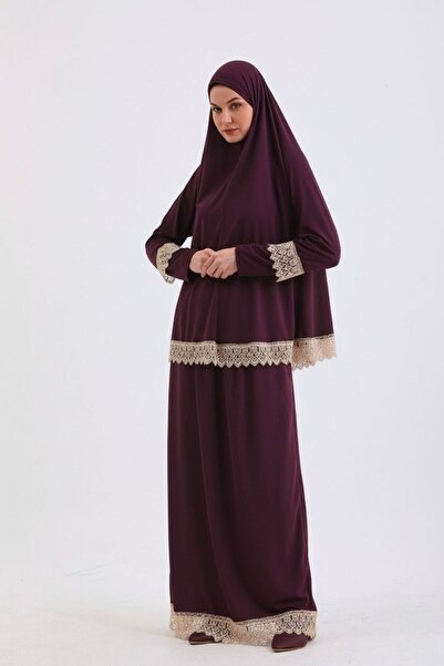 medipek İKİ PARÇA ETEKLİ KAYMA YAPMAZ NAMAZ ELBİSESİ