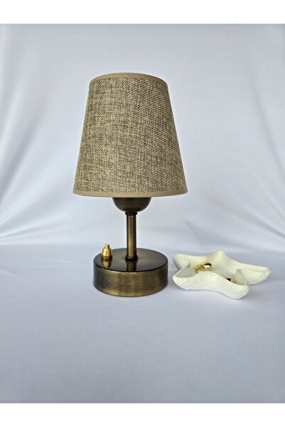 fey atelier Pilli Abajur, Gece Lambası, Masa Lambası, KAHVERENGİ ŞAPKA ESKİTM...