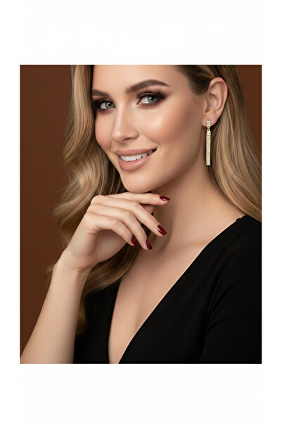 sezon accessories Sallantılı Gold Küpe
