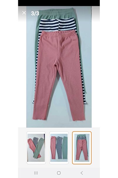 Fun Ribbed Flexible 3-Piece Baby Tights Kids Tights Single Bottom