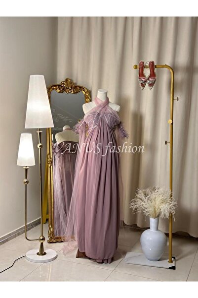 vanus fashion فستان سهرة طويل 4617