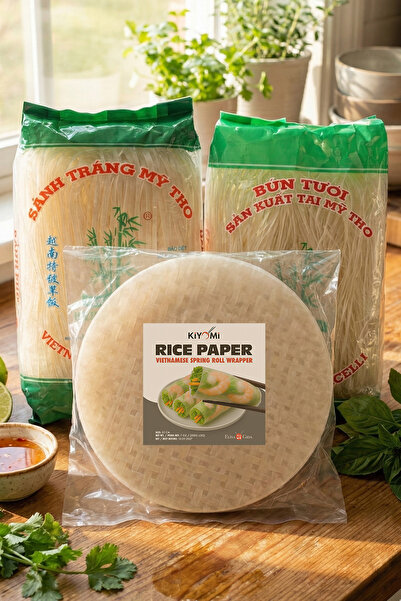 Bamboo Tree Rice Set / Pirinç Seti - Rice Paper, Vermicelli, Stick / Pirinç Y...