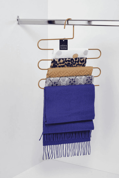 Edora Home Suport pentru pantaloni, haine, șaluri, eșarfe, cu 5 niveluri, din...