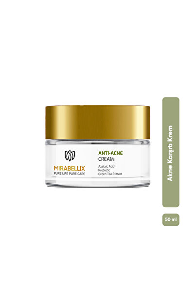 Mirabellix Azeleik Asit İçeren Akne ve Karşıtı Bariyer Onarıcı Bakım Kremi 50 ml