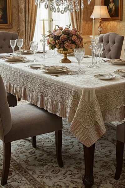 Çt Çeyizci Tekstil Baršunasta stolnjaka lakog održavanja 120x160 cm | Baršuna...