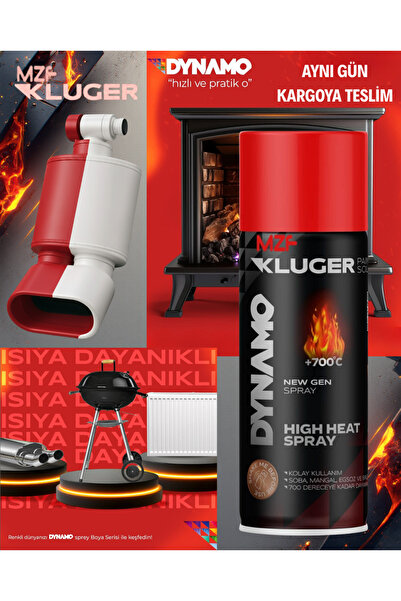 MZF 700°C Isıya Dayanıklı Sprey Boya 400 Ml Kırmızı