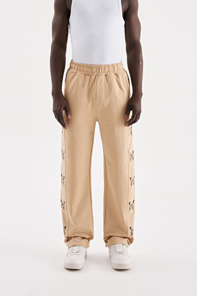 Machinist oversized Φούτερ Butterfly με τύπωμα με ελαστική μέση από οργανικό ...