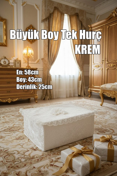 Çt Çeyizci Tekstil Çeyizlik Büyük Tek Hurç Çiçekli, Kadife Tek Hurç Çeyizlik ...