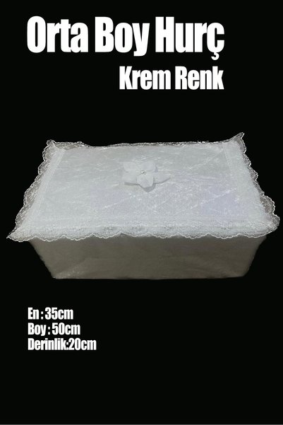 Çt Çeyizci Tekstil Çeyizlik Orta Tek Hurç Çiçekli, Kadife Tek Hurç Çeyizlik Dantelli Hurç, Orta Boy Hurç