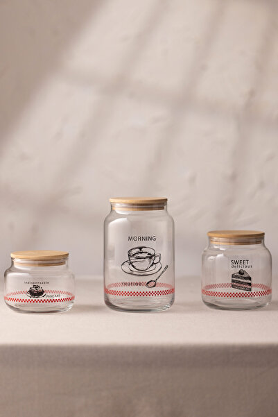 Rakle Tuscany Jar Set of 3 Jars 970 Cc/ 635 Cc/ 430 Cc