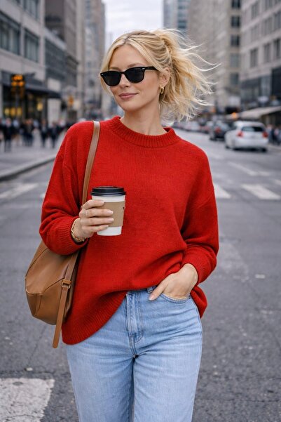 bb butik basic Meloni Long Basic Sweater M3252