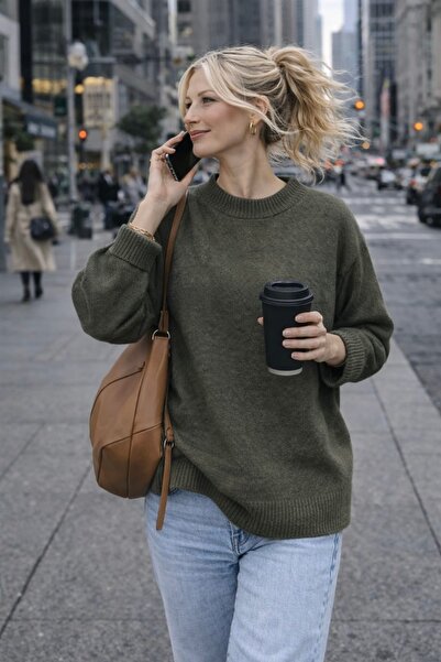 bb butik basic Meloni Long Basic Sweater M3252