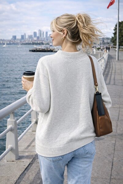 bb butik basic Meloni Long Basic Sweater M3252