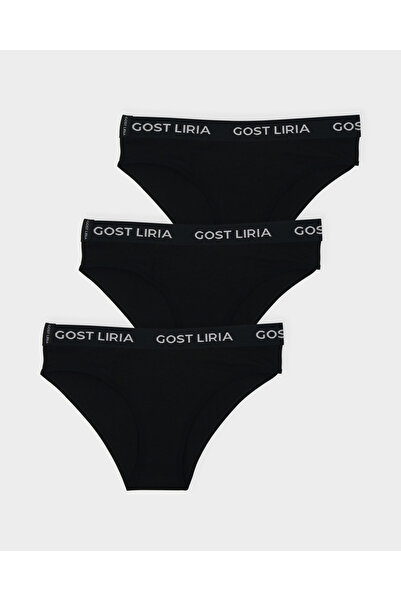 GOST LİRİA - Root Жіночі трусики, набір з 3 штук, чорні