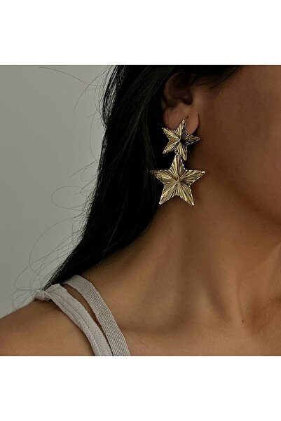 stravis أقراط نجمة متدلية