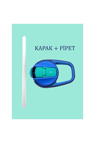 Maped 580 ml ve 430 ml mavi yedek kapak + pipet
