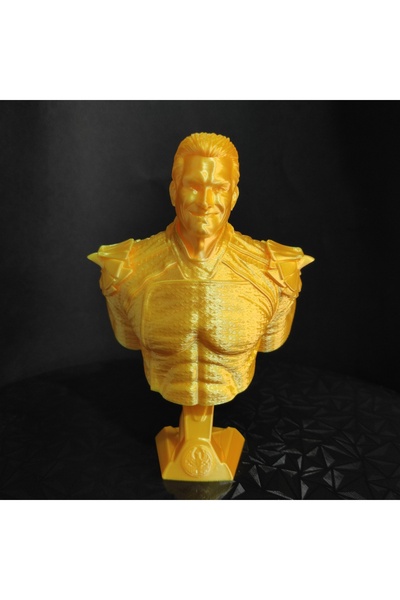 KARA 3D The Boys Homelander Büst Figür 15cm Plastik Altın