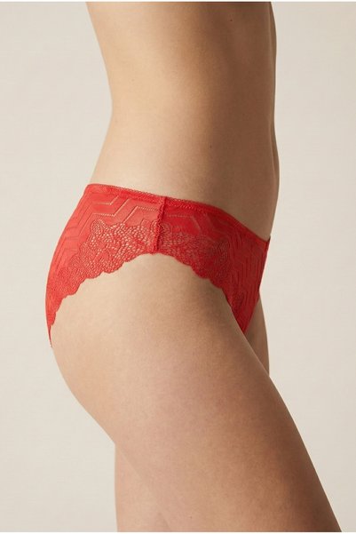 DE JUMO Red Lotus Supported Shaping / Sculpting Unfilled Adjustable Strap Women's Bra Set