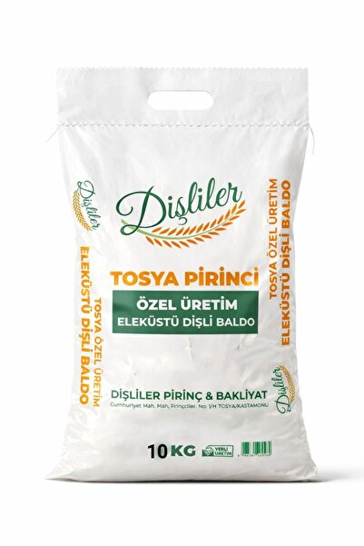 Dişliler TOSYA ELEKÜSTÜ BALDO PİRİNCİ-(5 KG) YERLİ VE DOĞAL İRİ TANELİ PİRİNÇ