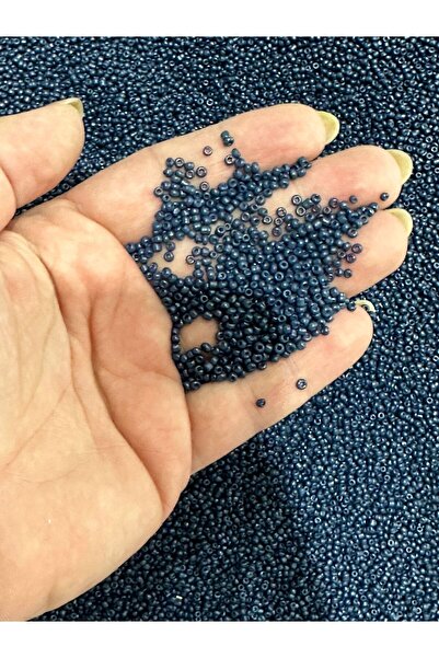 Gönülden Tasarım 100 Gr Delikli Kum Boncuk Oya Yazma Takı Boncuğu Siyah