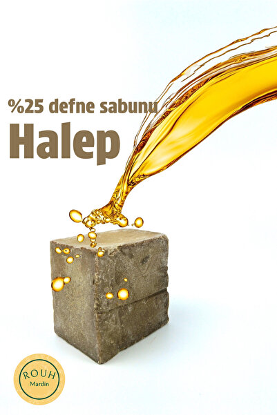 ROUH Mardin Saç ve saç derisini güçlendiren %25 defne sabunu ve %75 saf zeyti...