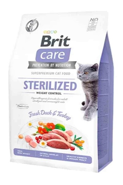 Brit Care Sterilized Weight Control Tahılsız Kısırlaştırılmış Ördekli Kedi Ma...