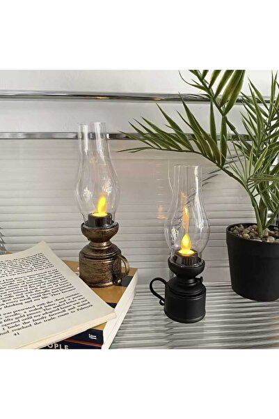 Party and Story فانوس رمضان مضيء على شكل لمبة جاز، 12 قطعة، مقاس 18 سم*5 سم كبير