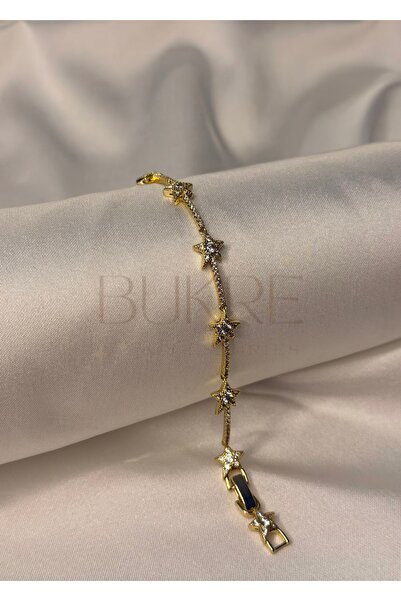 XUPING JEWELRY Xuping 14K VİP Zirkon Taşlı Yıldız Bileklik 17+2cm