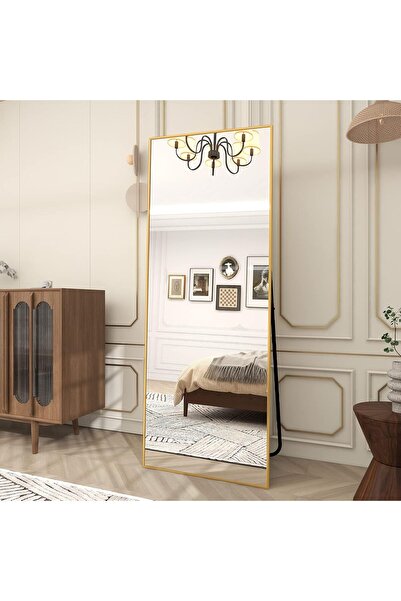 VALUE Full-length floor mirror with an aluminum frame (180 x 80 cm).