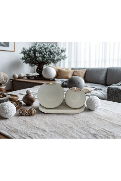 shop Yuvarlak Mumluk ve Tealight Mumluk Seti (Mumlar dahil değil)