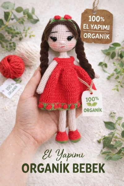 Genel Markalar Amigurumi Çilek Bebek