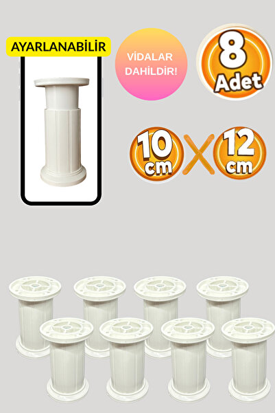 yusa stores 10x12 Cm Mobilya Kanepe Koltuk Baza Yükseltme Yükseltici Civatalı...
