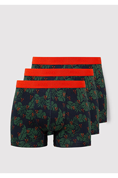 Mavi 3-Pack Scorpion Printed Navy Blue Boxer 0912237-33648