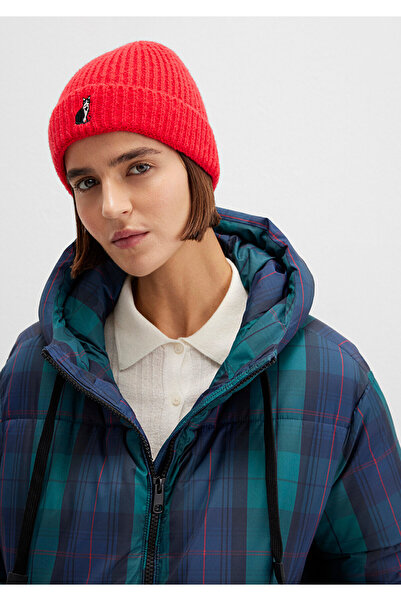 Mavi pisică Beretă roșie brodată 1913939-10076